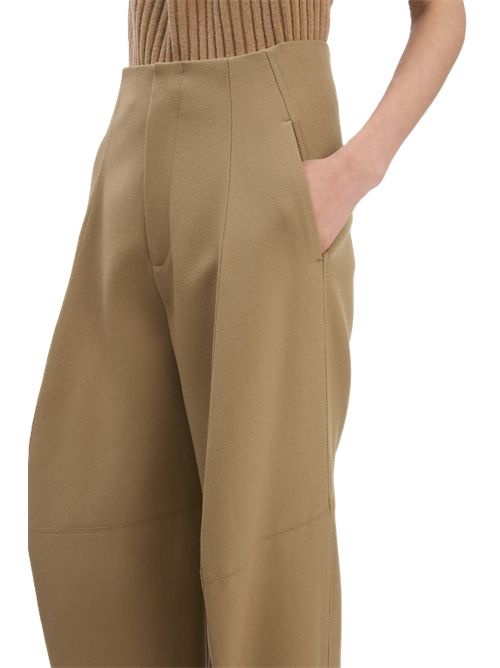 VICTORIA BECKHAM Sculptural leg pants dark camel Victoria Beckham | 1425WTR006632C2529 DARK CAMEL